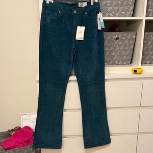 Corduroy Teal Boot Cut Pants